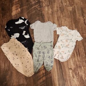 💚Baby Boy Clothes, 5 Items, Assorted Size 3 Months